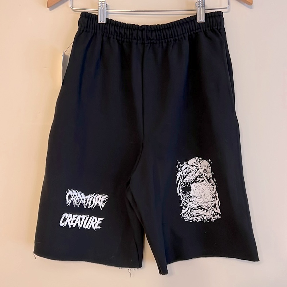 Creature Graveyard Gym Shorts Mens Small